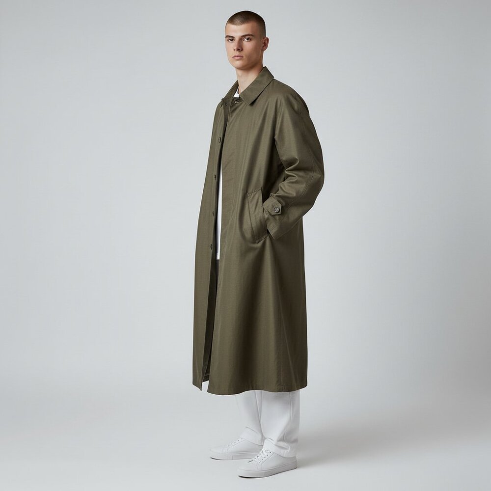 Alligator "Super Galecoat", Vintage Single Breasted Trench Coat, Size 2X (49")